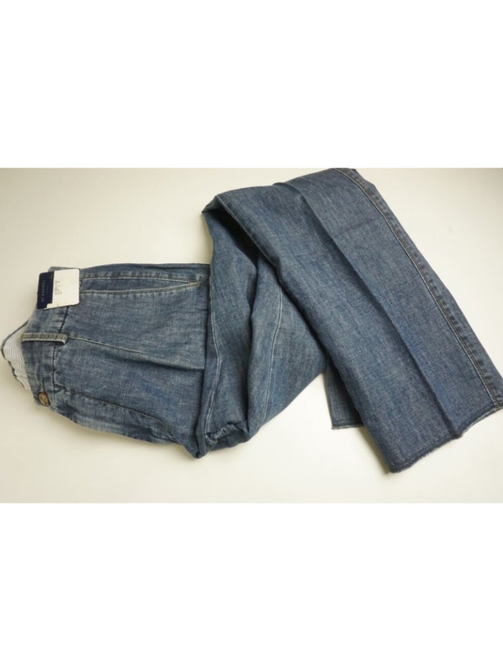 Burberry London Blue Linen Blend Mens Jeans Pants Sz 50 EU BRAND NEW - Picture 5 of 8